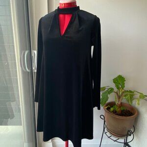 Velvet Choker Cutout Dress